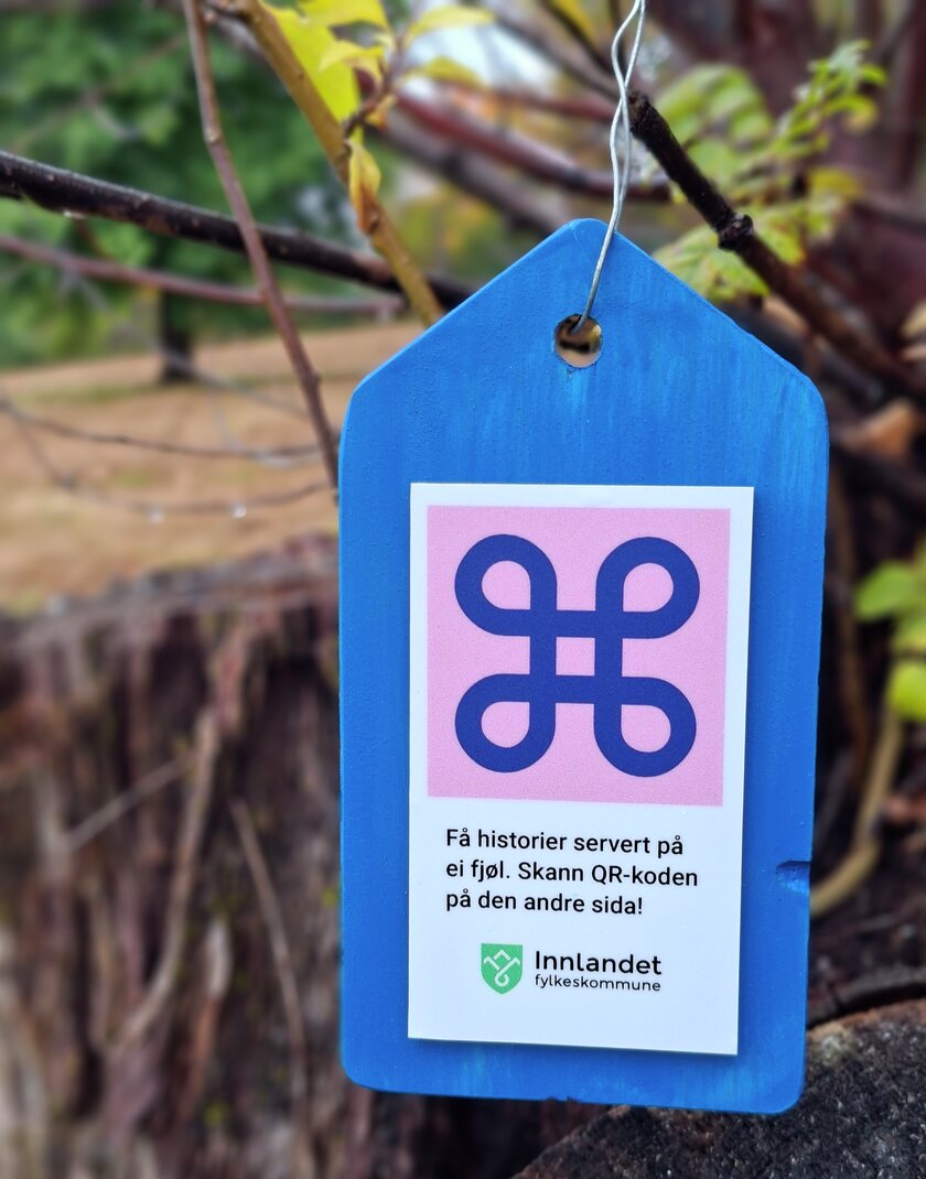 lite skilt med severdighetssymbol.  - Klikk for stort bilde